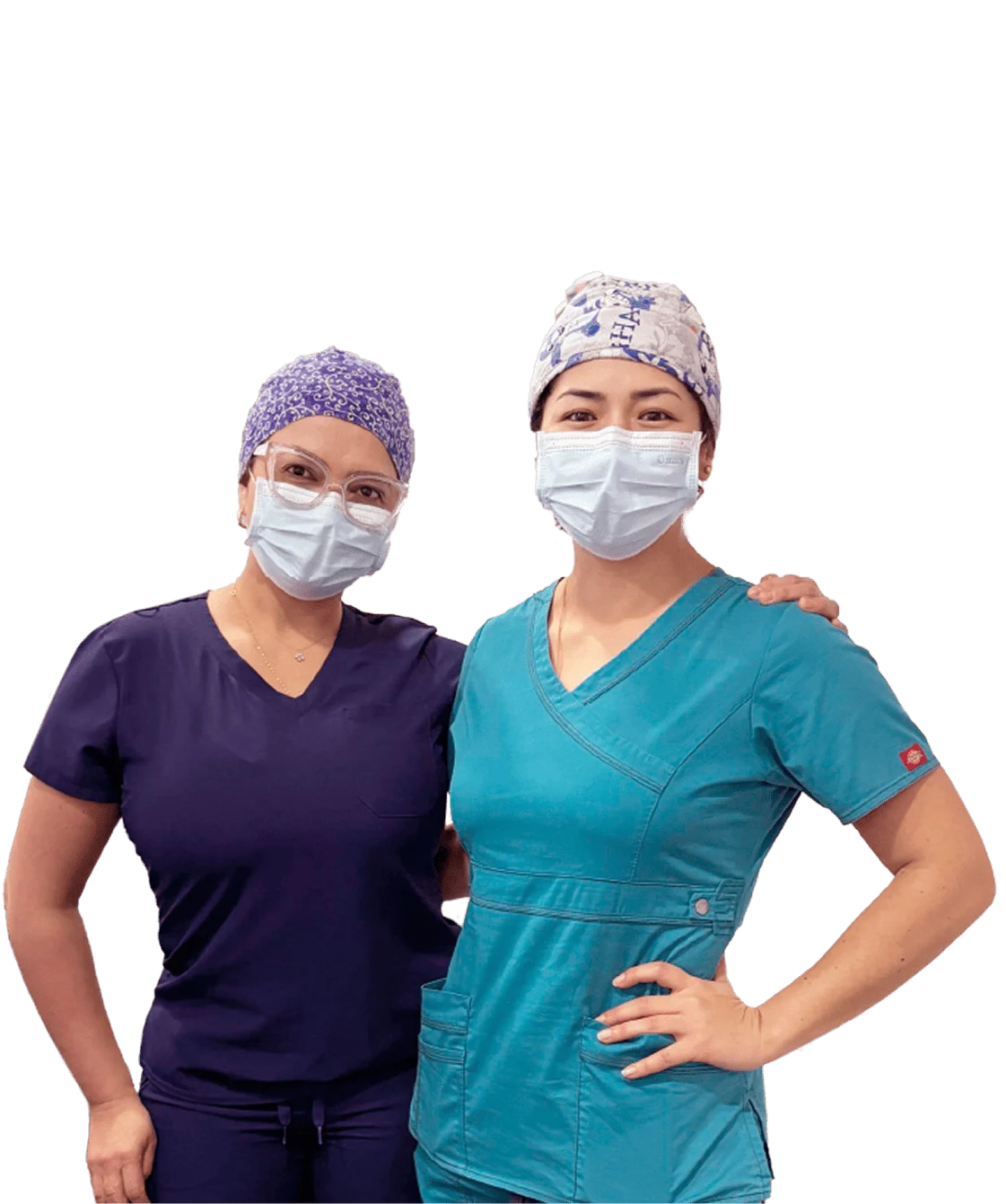 Doctora Andreé y colega especialistas en sedación intravenosa y ambulatoria en Colombia